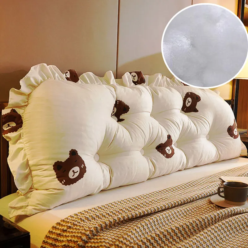 Headboard Cushion Backrest Tatami - รูปสี่เหลี่ยมผืนผ้าหัวอ่านขนาดใหญ่หมอนล้างทำความสะอาดได้โซฟากลับสนับสนุน Tatami หมอนพนักพิง