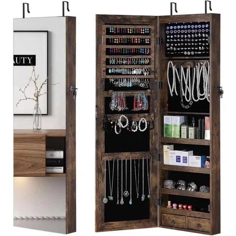 ตู้เก็บเครื่องประดับแบบกระจกเต - Full Length Mirror Jewelry Armoire บทวิจารณ์และราคา
