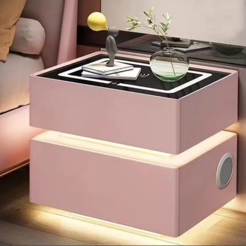 โต๊ะข้างเตียงไม้เนื้อแข็งสไตล์ - Solid Wood Nightstand 2 Drawers บทวิจารณ์และราคา
