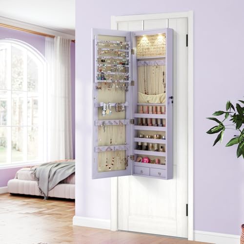 ตู้เก็บเครื่องประดับแบบติดผนัง - Full Length Mirror Jewelry Armoire บทวิจารณ์และราคา