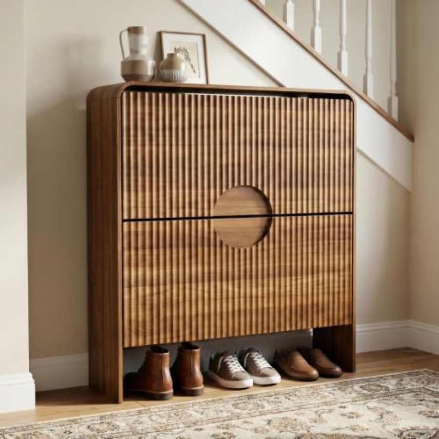 ตู้เก็บรองเท้าทรงแคบสำหรับทางเ - Shoe Rack Cabinet Narrow Entryway บทวิจารณ์และราคา