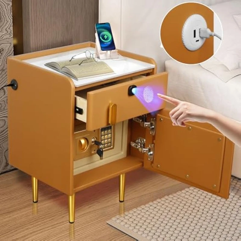 โต๊ะข้างเตียงอัจฉริยะพร้อมตู้เ - Solid Wood Nightstand 2 Drawers บทวิจารณ์และราคา