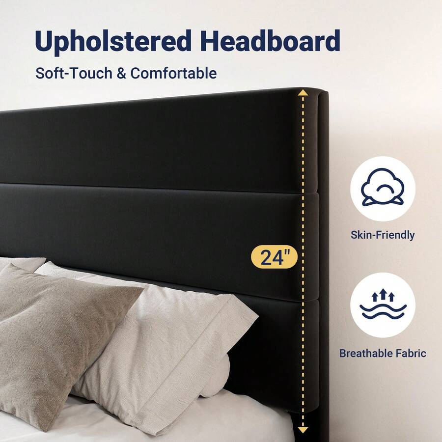 โครงเตียงขนาดฟูล/ควีน/คิงไซส์  - King Size Bed Frame With Storage Drawers บทวิจารณ์และราคา