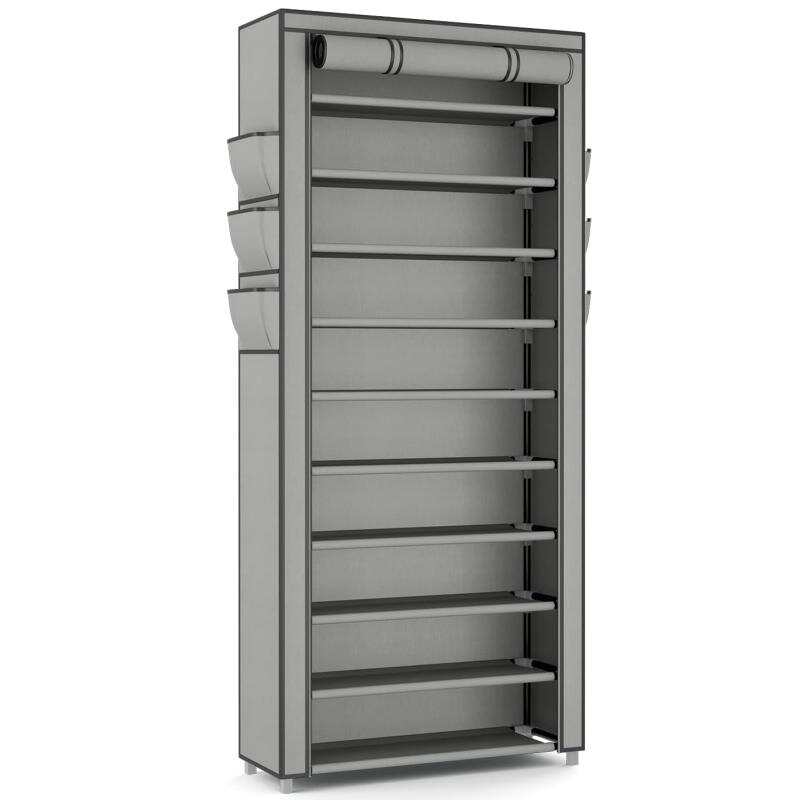 ชั้นวางรองเท้าทรงสูงแบบประหยัด - Shoe Rack Cabinet Narrow Entryway บทวิจารณ์และราคา